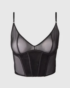 Mesh Demi Toppi Musta<UNDERSTATEMENT Hot
