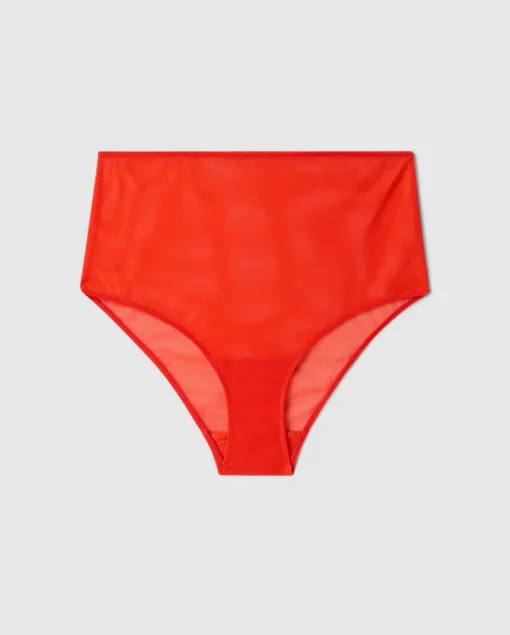 Mesh Highwaist Briefs Fiery Red<UNDERSTATEMENT Best