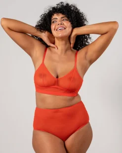 Mesh Highwaist Briefs Fiery Red<UNDERSTATEMENT Best