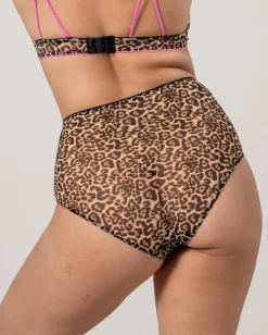 Mesh Highwaist Briefs Leopard<UNDERSTATEMENT Best Sale
