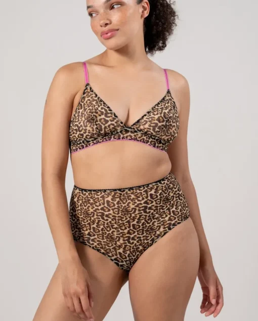 Mesh Highwaist Briefs Leopard<UNDERSTATEMENT Best Sale