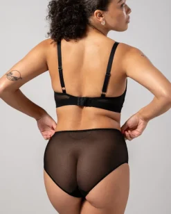 Mesh Highwaist Briefs Mesh Mania Black<UNDERSTATEMENT Hot