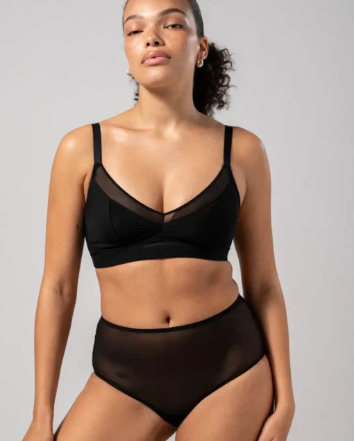 Mesh Highwaist Briefs Mesh Mania Black<UNDERSTATEMENT Hot