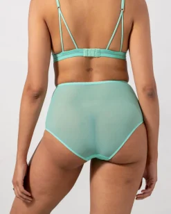 Mesh Highwaist Briefs Turquoise<UNDERSTATEMENT Cheap