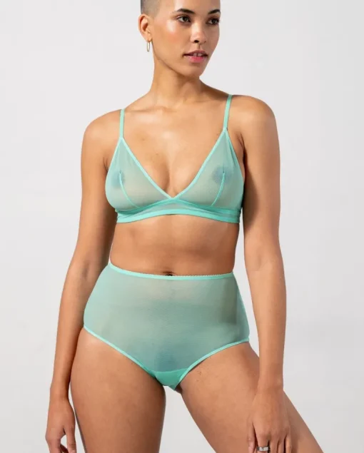 Mesh Highwaist Briefs Turquoise<UNDERSTATEMENT Cheap