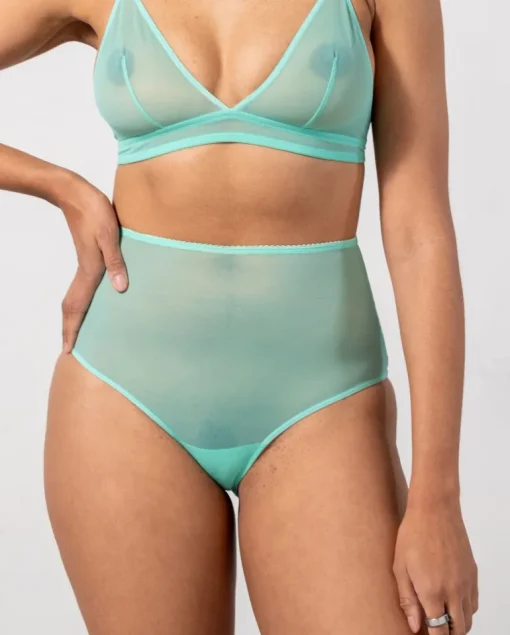 Mesh Highwaist Briefs Turquoise<UNDERSTATEMENT Cheap