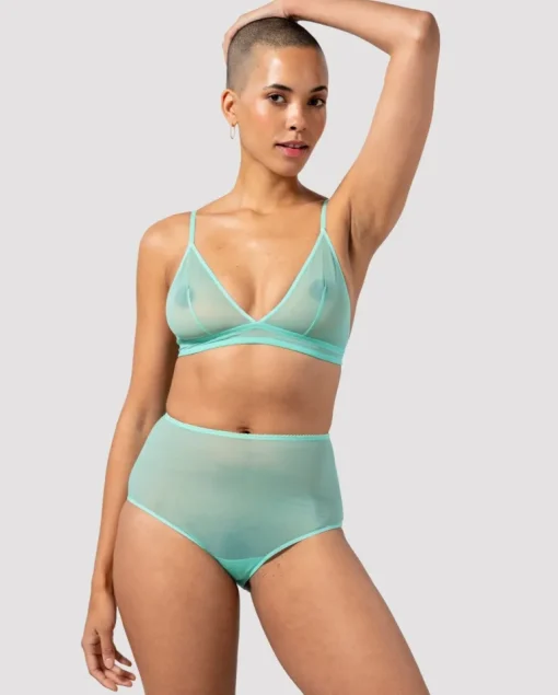 Mesh Highwaist Briefs Turquoise<UNDERSTATEMENT Cheap