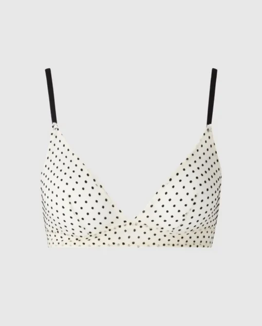 Mesh Läpikuultavat Kolmiorintaliivit Valkoinen-Musta<UNDERSTATEMENT Outlet