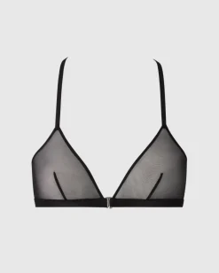Mesh Raceback Kolmiomallinen Bralette Musta<UNDERSTATEMENT Store