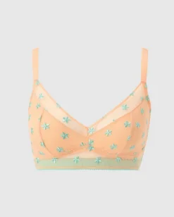 Mesh Support Bra Peach Turquoise<UNDERSTATEMENT Best