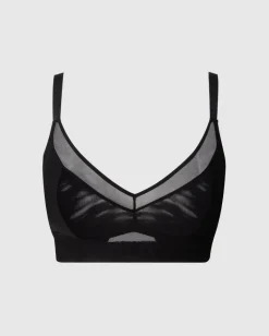 Mesh Support+ Bralette Musta<UNDERSTATEMENT Store