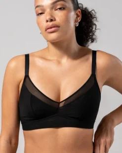 Mesh Support+ Bralette Musta<UNDERSTATEMENT Store