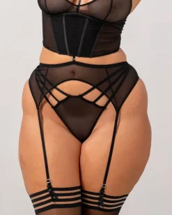 Mesh Suspenders Black<UNDERSTATEMENT Outlet