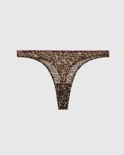 Mesh Thong Leopard/Candy Pink<UNDERSTATEMENT Flash Sale