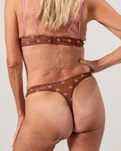 Mesh Thong Mocha/Candy Pink<UNDERSTATEMENT Sale