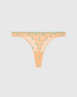 Mesh Thong Peach Turquoise<UNDERSTATEMENT Cheap
