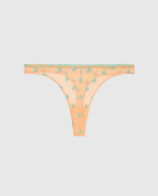 Mesh Thong Peach Turquoise<UNDERSTATEMENT Cheap