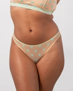 Mesh Thong Peach Turquoise<UNDERSTATEMENT Cheap
