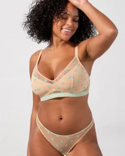 Mesh Thong Peach Turquoise<UNDERSTATEMENT Cheap