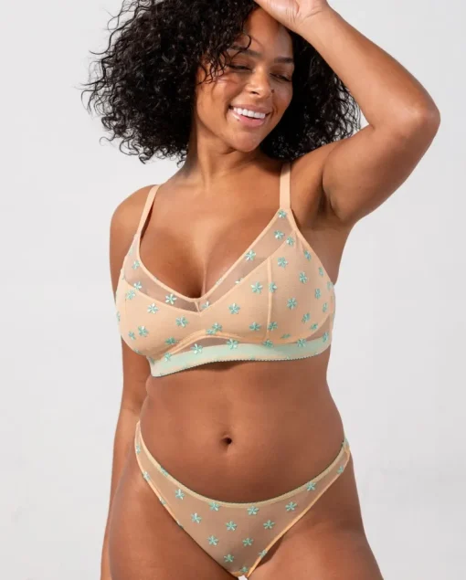 Mesh Thong Peach Turquoise<UNDERSTATEMENT Cheap
