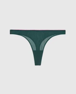 Mesh Thong Pine/Candy Pink<UNDERSTATEMENT Hot