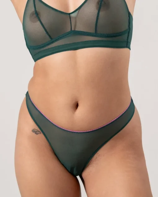 Mesh Thong Pine/Candy Pink<UNDERSTATEMENT Hot