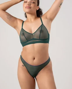 Mesh Thong Pine/Candy Pink<UNDERSTATEMENT Hot