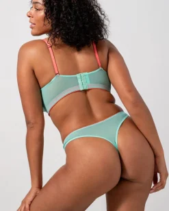 Mesh Thong Turquoise/Coral<UNDERSTATEMENT Online