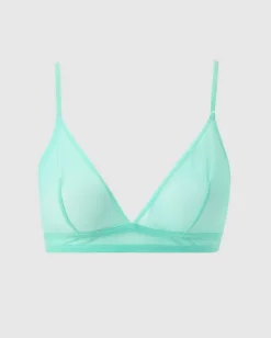 Mesh Triangle Bralette Turquoise<UNDERSTATEMENT Best