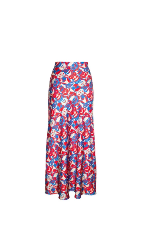 Mezo Skirt Miska Faces Red<TOMCSANYI Cheap