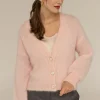 Mia Mohair Neuletakki Vaaleanpunainen<Enteliér Cheap