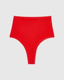 Micro Highwaist Thong Fiery Red<UNDERSTATEMENT Shop