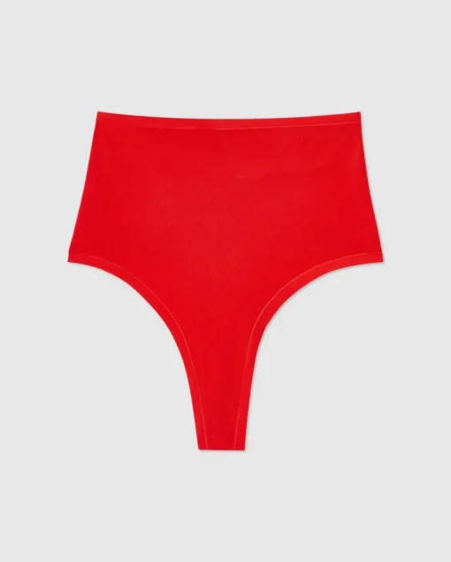 Micro Highwaist Thong Fiery Red<UNDERSTATEMENT Shop