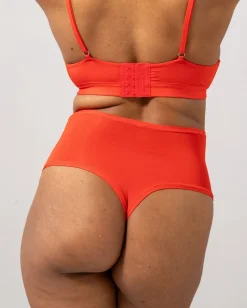 Micro Highwaist Thong Fiery Red<UNDERSTATEMENT Shop
