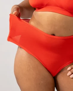 Micro Highwaist Thong Fiery Red<UNDERSTATEMENT Shop