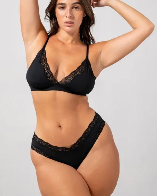 Micro Lace Cheeky 3-Pack Black & Candy Pink<UNDERSTATEMENT Discount