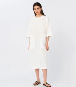Midi Kaftaani Mekko Valkoinen<Elizabeth LaGre Store