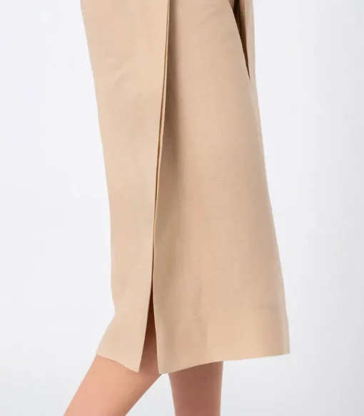 Midi Pellavamekko Beige<Elizabeth LaGre Cheap