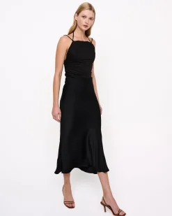 Midi Skirt Black<Elizabeth LaGre Cheap