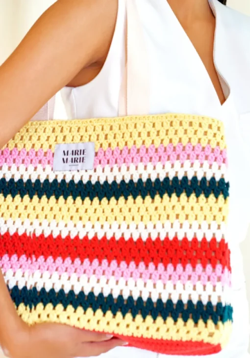 Miep Virkattu Laukku<MARIE MARIE Fashion