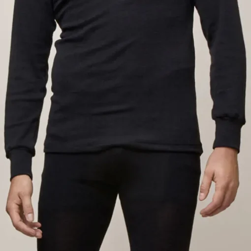 Miesten Merino Silk pitkähihainen kilpikonnakauluksinen paita<Tam Silk Clearance