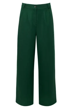 Mira Tencel Linen Blend Trouser Marine<KOMODO Fashion