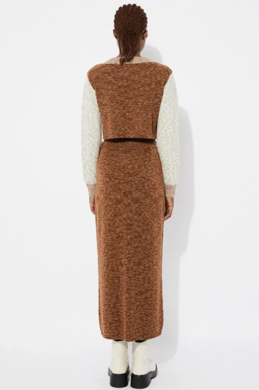 Moredo Knitted Skirt Brown<Rita Row Best Sale