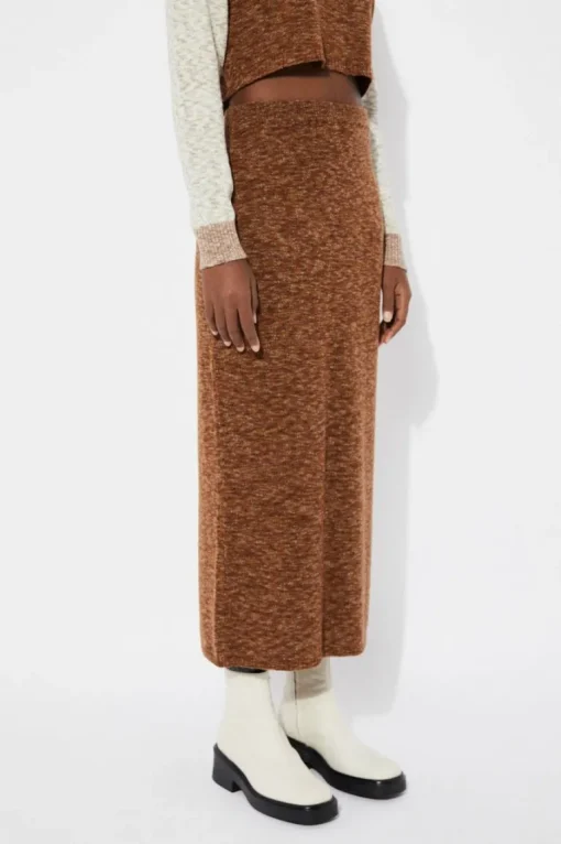 Moredo Knitted Skirt Brown<Rita Row Best Sale