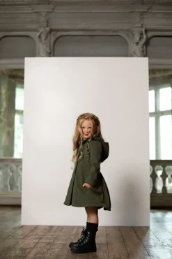 Moss Green Lasten Sadetakki Vihreä<RainSisters Best
