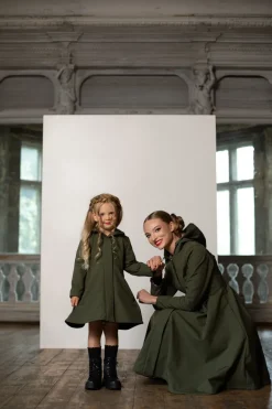Moss Green Lasten Sadetakki Vihreä<RainSisters Best