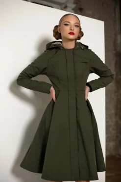 Moss Green Sadetakki Vihreä<RainSisters Discount