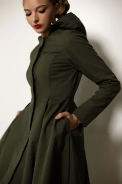 Moss Green Sadetakki Vihreä<RainSisters Discount