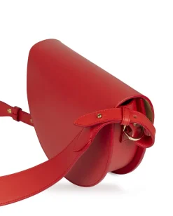 Nahkainen Satulalaukku Punainen<Leandra Hot