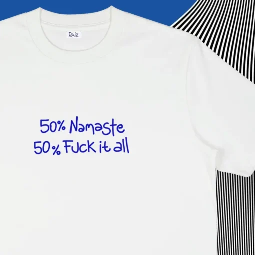 Namaste T-Shirt White<RAIZ Cheap